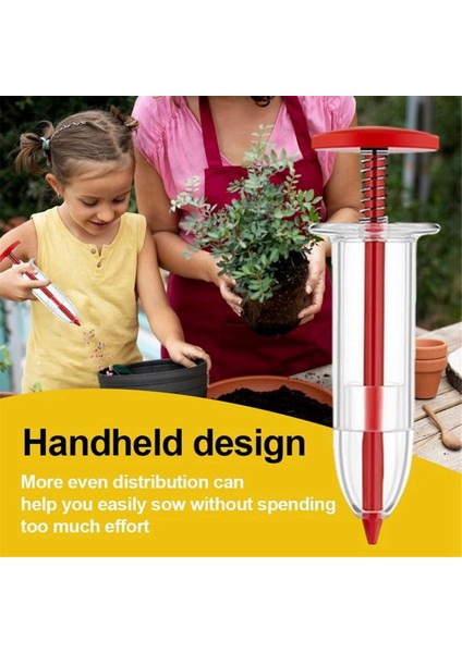 Mini Tohum Yayıcı, Manuel Fide Dikme ve Fidan Dikme Seti, Küçük Tohumlar Için Elde Taşınabilir Bahçe Tohum Ekme Makinesi (Yurt Dışından) fırsatları
