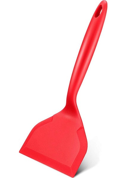 Silikon Spatula Krep Kürek Omlet Spatula Yumurta Balık Krep Mutfak Kazıyıcı Kırmızı (Yurt Dışından)
