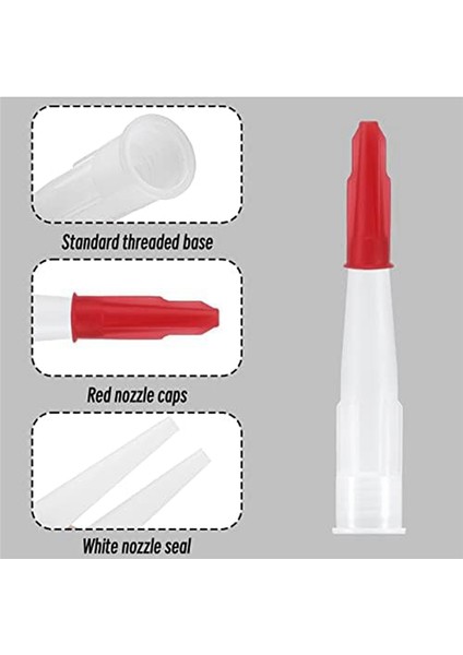 30 Adet Silikon Uzatma Ucu Plastik Silikon Uçları Silikon Tabancası Yedek Silikon Saklama Kapağı Silikon Uçları Aplikatörü (Yurt Dışından) fırsatları