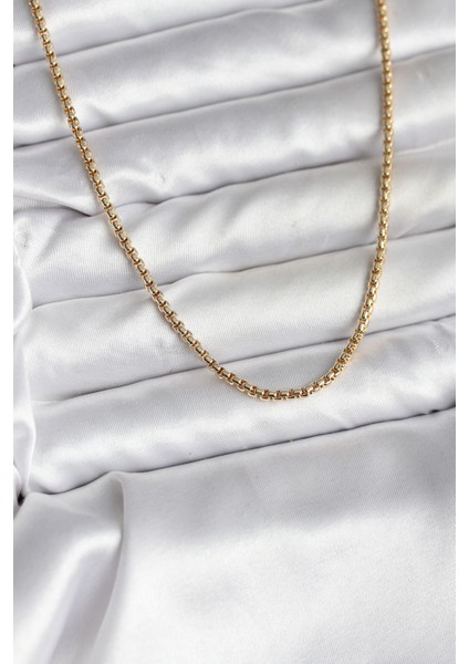 14K Gold Renk Kaplama Zincir Model cm Kadın Kolye - Lisinya