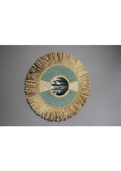 Hasırlı Duvar Aynası 3natural-4