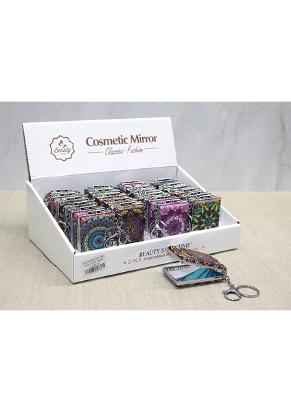 Taşlı El Aynası Anahtarlık LIV994