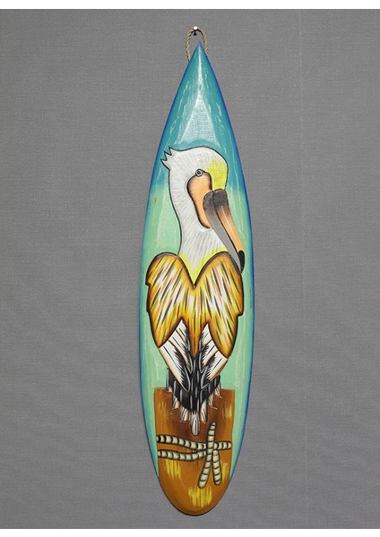 Ahşap Duvara Asmalı Sörf Tahtası LIV2137