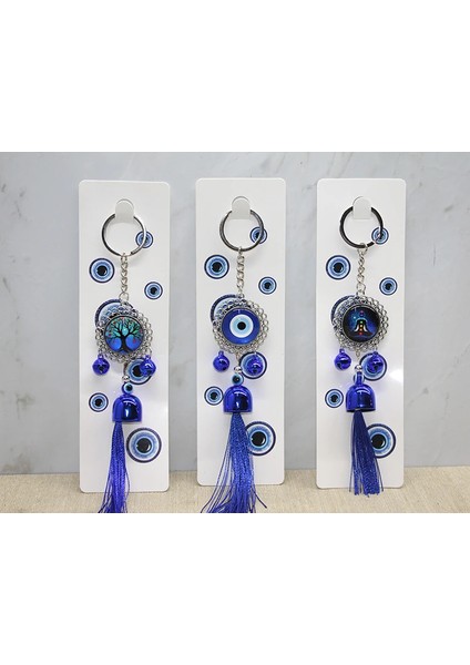 Metal Nazar Boncuğu Anahtarlık LIV1118