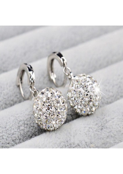 Modasteps 925 Ayar Yüksek Kalite Kristal Zirkon Püskül Küpe