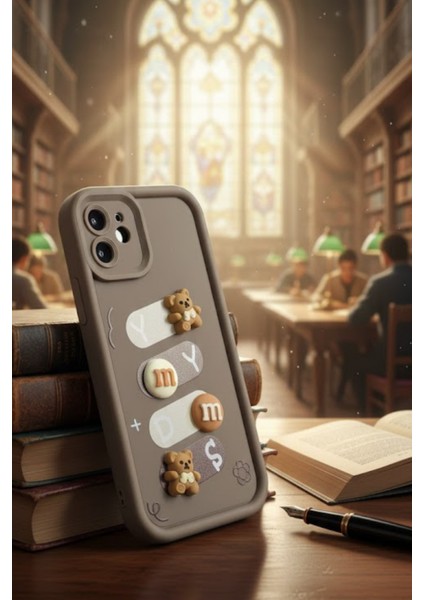 Iphone 12 Uyumlu Kılıf Kahverengi Renk Ayıcık Figürlü 3D Kamera Korumalı Darbe Emici Yumuşak Silikon Kapak fiyatları