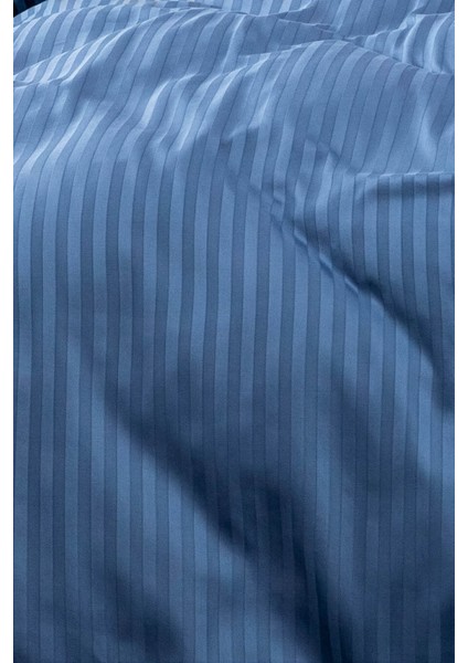 Miora %100 Pamuk Saten Çift Kişilik Nevresim Takımı- Mavi fırsatları