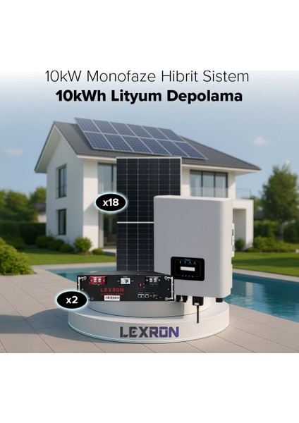 10KW Monofaze Hibrit Sistem 1