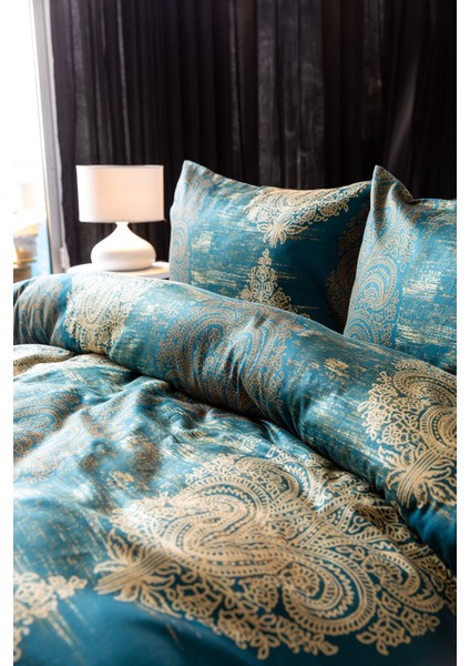 Maison Liora %100 Pamuk Saten Çift Kişilik Nevresim Takımı - Petr modelleri