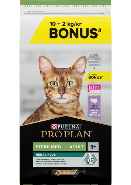 Sterilised Turkey&Chicken Kedi Maması - 10+2 Kg