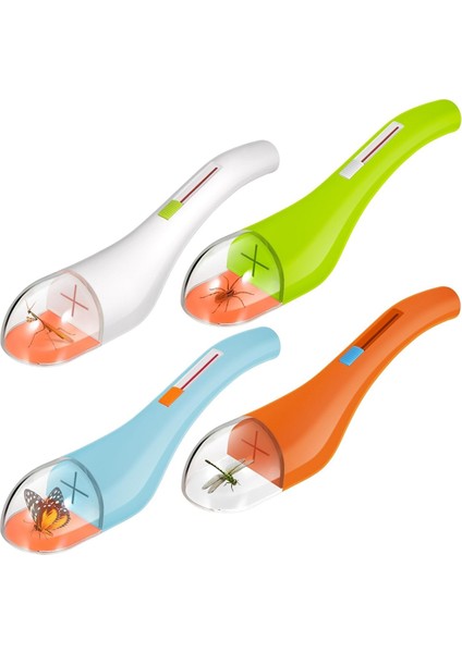Böcek Yakalayıcı Böcek Yakalayıcı Böcek Yakalama Aracı Çocuklar Yetişkinler Için Temassız Hızlı Çıkarmalı Örümcek Tuzağı 4'lü Paket (Yurt Dışından)