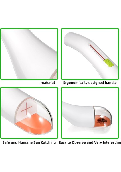 Böcek Yakalayıcı Böcek Yakalayıcı Böcek Yakalama Aracı Çocuklar Yetişkinler Için Temassız Hızlı Çıkarmalı Örümcek Tuzağı 4'lü Paket (Yurt Dışından) fırsatları