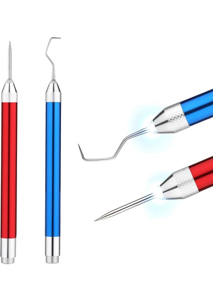 Vinil Için 2 Adet LED Ayıklama Aleti, 2 Farklı Kancalı Vinil Ayıklama Aleti Işıklı Ayıklama Aleti El Sanatları Vinil Aleti (Yurt Dışından) fiyatları