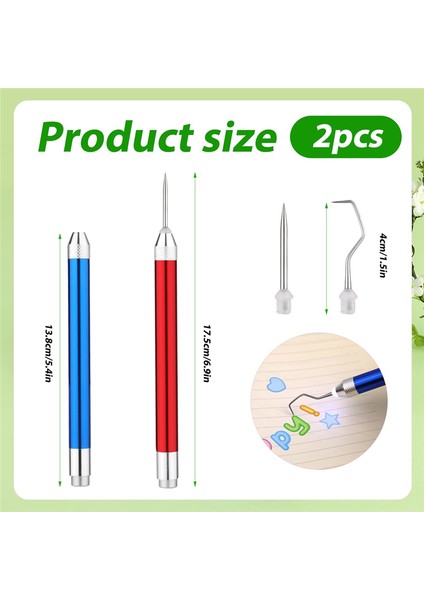 Vinil Için 2 Adet LED Ayıklama Aleti, 2 Farklı Kancalı Vinil Ayıklama Aleti Işıklı Ayıklama Aleti El Sanatları Vinil Aleti (Yurt Dışından) indirimleri