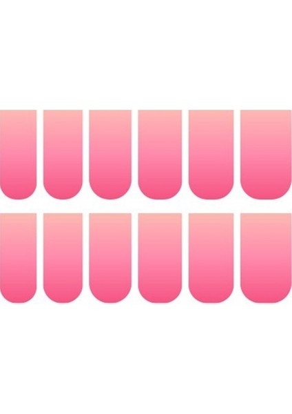 Pembe Ombre Tırnak Dövmesi