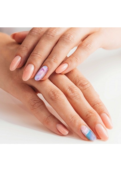 Mermer Desenli Tırnak Dövmesi