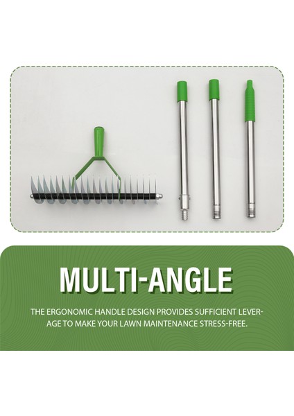 Çim Tırmıkları, Çim Tırmıkları, Ot Ayıklama Tırmıkları, Saplı Ölü Çimleri Temizlemek Için Çok Amaçlı Çim Bakım Tırmıkları (Yurt Dışından) indirimleri