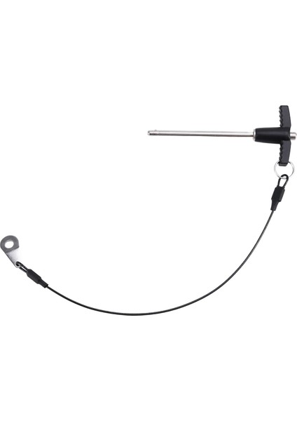 Saplı Hızlı Çıkarma Pimi 0,2 Inç Çap, Basmalı Düğmeli Askı Kablosu ile Paslanmaz Çelik Bilyalı Kilit Pimi (Yurt Dışından)