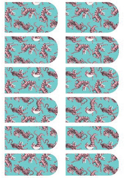 Kaplan -2 Desenli Tırnak Dövmesi fırsatları