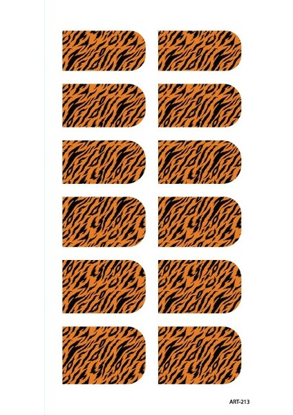 Renkli Zebra Tırnak Dövmesi fırsatları