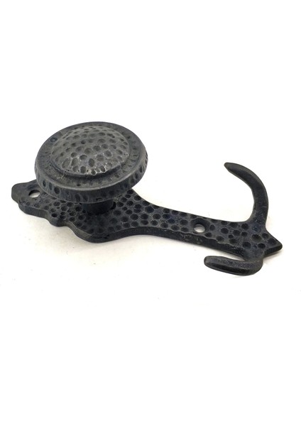 Antika Tarz Dekoratif Pirinç Portmanto Askı - 115X51 Mm, Oksit - Lisinya