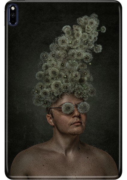 Huawei Matepad Pro 10.8" Kılıf Tablet Için Desenli Silikon Kapak - Dandelion