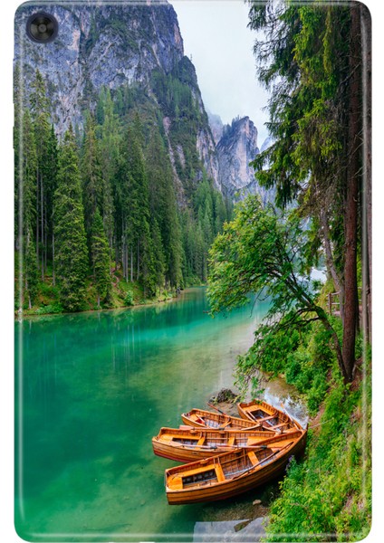 Huawei Matepad T10S-4 10.1" Kılıf Tablet Için Desenli Silikon Kapak - Doğa Harikası