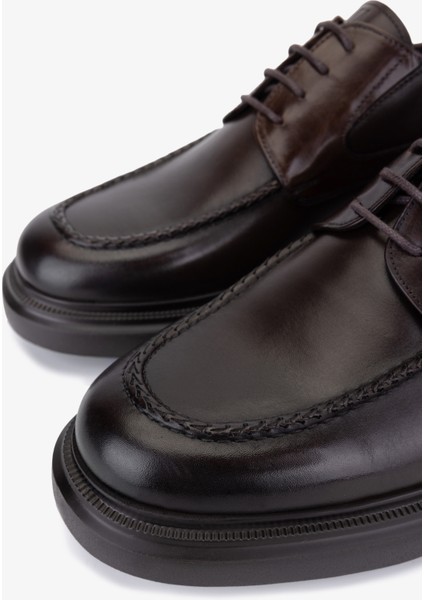 Erkek Hakiki Deri Kahverengi Casual Ayakkabı 183 30468 Erk Ayk SK25-26 Kahve Dr modelleri