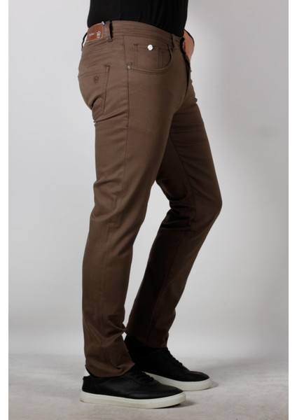 Erkek Chino Pantolon Gabardin Slim Fit Dar Kesim Vizon 2160 fiyatları