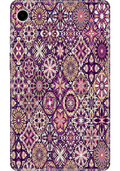 Samsung Galaxy Tab A9 SM-X110 8.7" Kılıf Tablet Için Desenli Silikon Kapak - Saray Duvarları