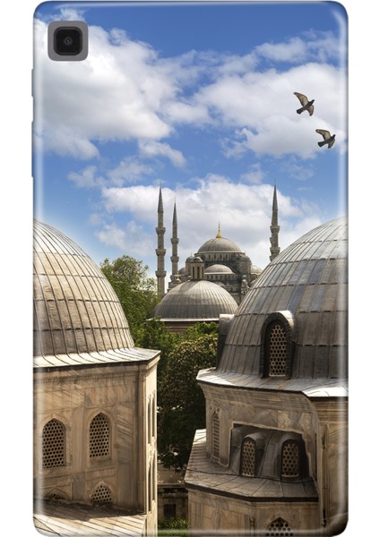 Samsung Galaxy Tab S6 Lite SM-P610 10.4" Kılıf Tablet Için Desenli Silikon Kapak - Istanbul Mimari