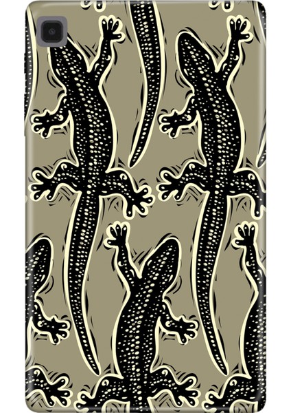 Samsung Galaxy Tab S5E SM-T720 10.5" Kılıf Tablet Için Desenli Silikon Kapak - Timsah