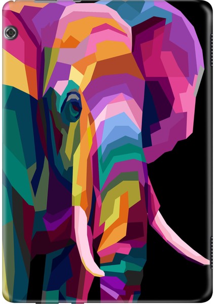 Huawei Mediapad T3 9.6" Kılıf Tablet Için Desenli Silikon Kapak - Prizmafil