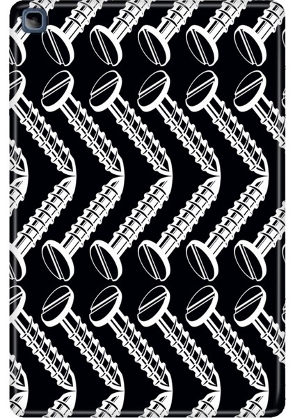 Honor Pad X8 10.1" Kılıf Tablet Için Desenli Silikon Kapak - Çivi Vida