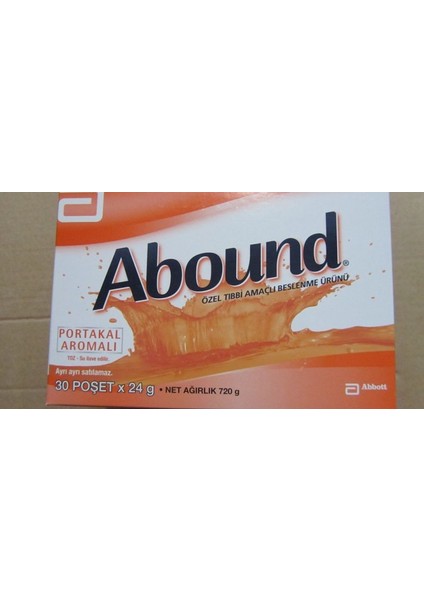 Abound 30 Adet Portakal Aromalı Özel Beslenme Ürünü