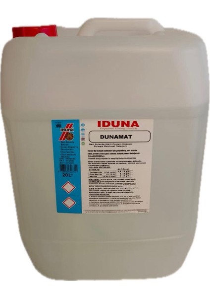 Dunamat Sert Sularda Etkili Protein Çözücü Bulaşık Makinesi Deterjanı 20L