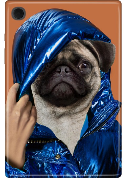 Samsung Galaxy Tab A8 10.5" SM-X200 Kılıf Tablet Için Desenli Silikon Kapak - Stil Pug