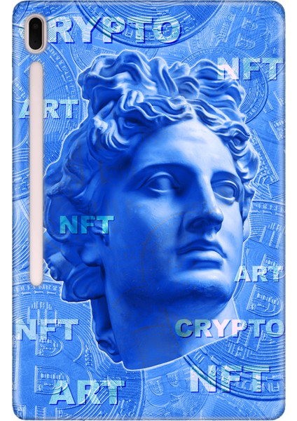 Samsung Galaxy Tab S7 SM-T870 11" Kılıf Tablet Için Desenli Silikon Kapak - Nft