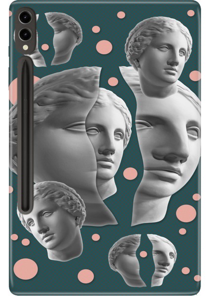 Galaxy Tab S9 Fe Plus+ SM-X610 12.4" Kılıf Tablet Için Desenli Silikon Kapak - Art Poster