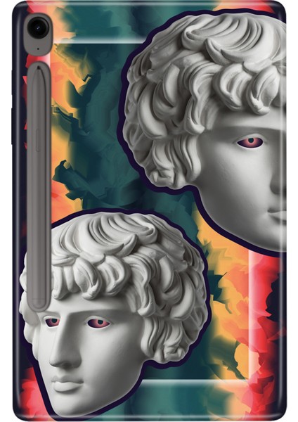 Samsung Galaxy Tab S9 SM-X710 11" Kılıf Tablet Için Desenli Silikon Kapak - Punkhuman