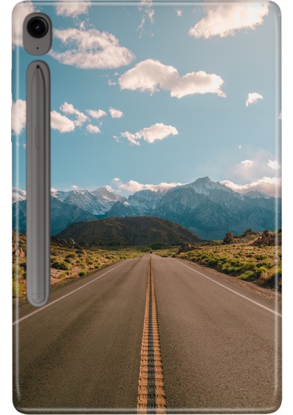 Samsung Galaxy Tab S9 SM-X710 11" Kılıf Tablet Için Desenli Silikon Kapak - California