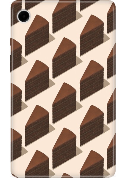 Samsung Galaxy Tab A9 SM-X110 8.7" Kılıf Tablet Için Desenli Silikon Kapak - 3D Çikolata