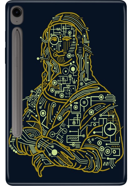 Samsung Galaxy Tab S9 Fe SM-X510 10.9" Kılıf Tablet Için Desenli Silikon Kapak - Digitalmona