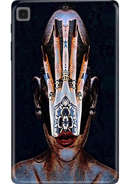 Samsung Galaxy Tab A7 Lite SM-T220 Kılıf Tablet Için Desenli Silikon Kapak - Kabilesanatı