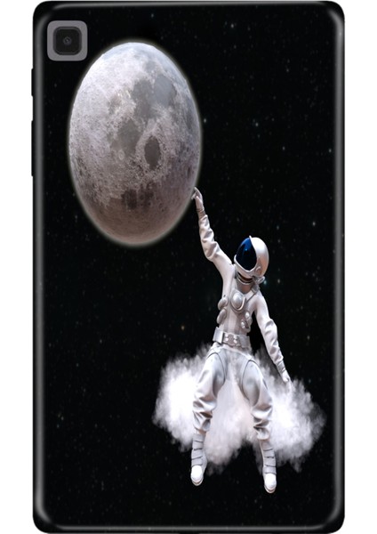 Samsung Galaxy Tab S5E SM-T720 10.5" Kılıf Tablet Için Desenli Silikon Kapak - Astronot Stil