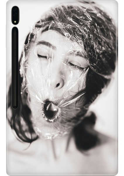 Samsung Galaxy Tab S10+ Plus SM-X820 12.4" Kılıf Tablet Için Desenli Silikon Kapak - Nefessiz