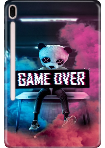 Samsung Galaxy Tab S7-Fe Lte SM-T737 Kılıf Tablet Için Desenli Silikon Kapak - Game Over