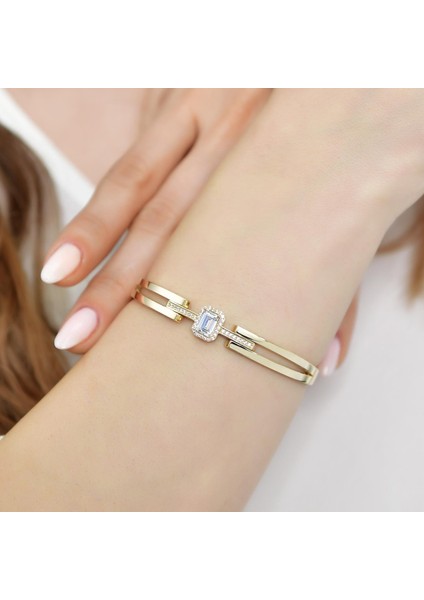 14 Ayar Altın Baget Kelepçe Bilezik