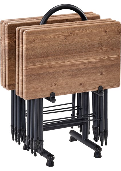 Hanedan Boyalı 6'lı Çanta Sehpa