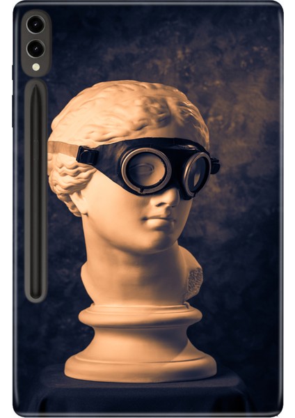 Galaxy Tab S9 Fe Plus+ SM-X610 12.4" Kılıf Tablet Için Desenli Silikon Kapak - Heykeltema